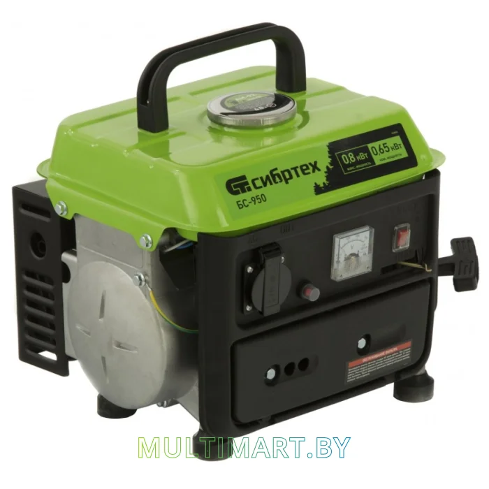 Бензиновый генератор СибрТех БС-950